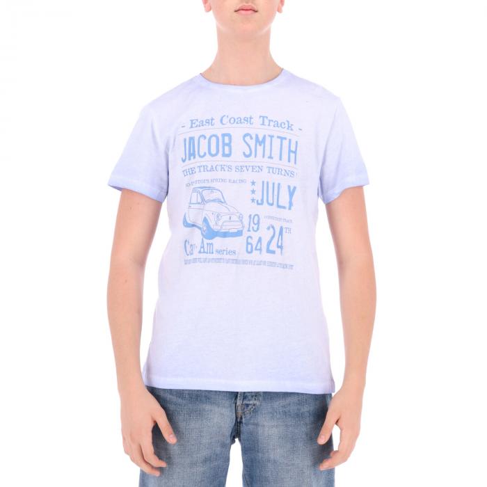 jacob smith t-shirt maniche corte sky